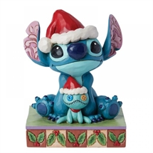 Disney Traditions - Stitch  and Scrump, Santa