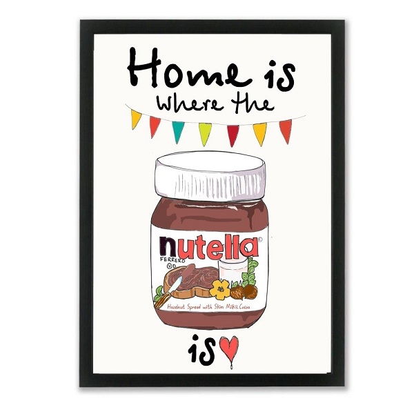 Mouse and Pen Home Is Where the Nutella Is A3 (29,7x42cm)