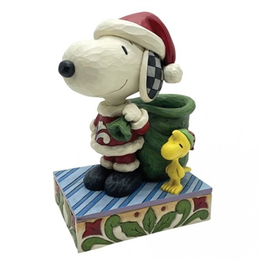 Peanuts - Snoopy Santa and Elf Woodstock 